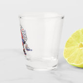 Aangepaste naam London Calling Shot Glas (Rechts)
