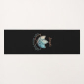 Aangepaste naam Lotus Yoga Mat- [NAME] glanst held Yogamat (Achterkant (horizontaal))