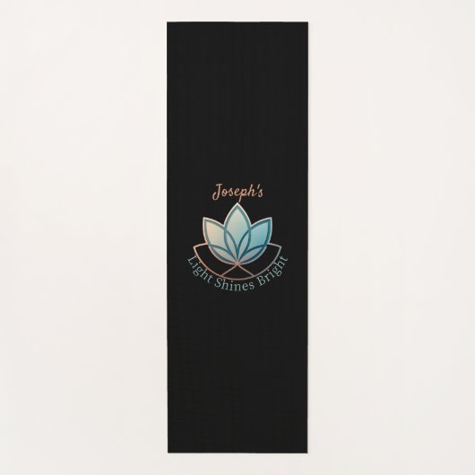 Aangepaste naam Lotus Yoga Mat- [NAME] glanst held Yogamat (Voorkant)