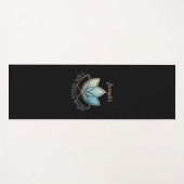 Aangepaste naam Lotus Yoga Mat- [NAME] glanst held Yogamat (Voorkant (horizontaal))