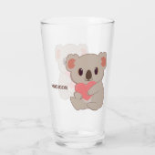 Aangepaste naam Love Koala Glas (Achterkant)