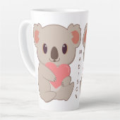 Aangepaste naam Love Koala Latte Mok (Linkerhoek)