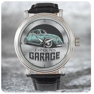 Aangepaste naam luchtgekoelde VDub-autowagen Horloge