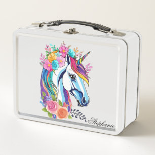 Aangepaste naam Lunchbox, Unieke Eenhoorn Design F
