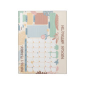 Aangepaste naam Maandplanner Notitieblok (Gedraaid)