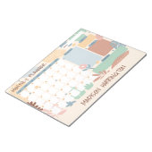 Aangepaste naam Maandplanner Notitieblok (Schuin)
