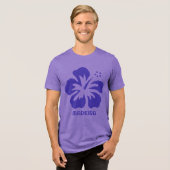 Aangepaste naam Madeira (of Jouw tekst) Tri-Blend Shirt (Voorkant volledig)