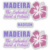 Aangepaste naam Madeira Sticker (Voorkant)