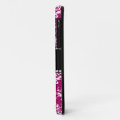 Aangepaste naam magenta roze witte vocht Case-Mate iPhone case (Achterkant/links)