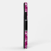 Aangepaste naam magenta roze witte vocht Case-Mate iPhone case (Achterkant/rechts)