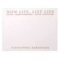 Aangepaste Naam Mam Lijst Leven Pastel Roze Minima