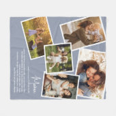 Aangepaste naam Mama Definitie Herinneringen Fotoc Fleece Deken (Voorkant (Horizontaal))