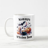 Aangepaste naam Mama's Witches Brew Funny Hallowee Koffiemok (Links)