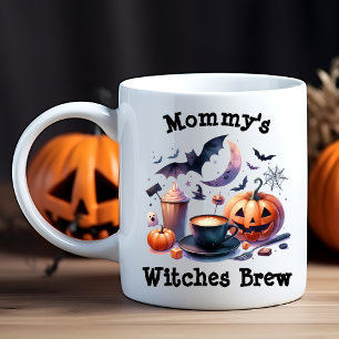 Aangepaste naam Mama's Witches Brew Funny Hallowee Koffiemok