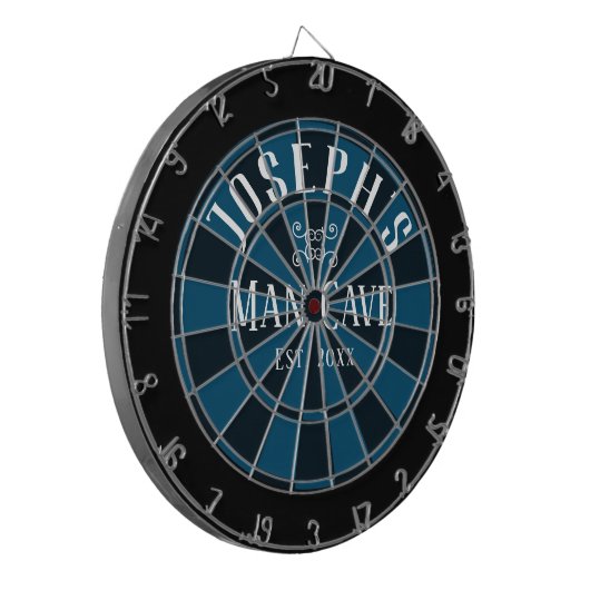 Aangepaste naam man Cave Dartbord (Voorkant Links)