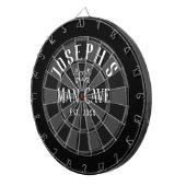 Aangepaste naam man Cave Dartbord (Voorkant Rechts)