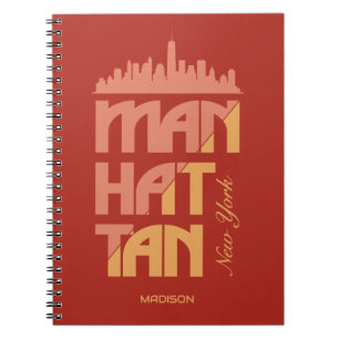 Aangepaste naam Manhattan New York Notitieboek
