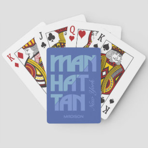 Aangepaste naam Manhattan New York Pokerkaarten