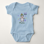 Aangepaste naam Mardi Gras Jongen Gans Carnaval Romper (Voorkant)