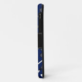Aangepaste naam marineblauwe lacrosse Case-Mate iPhone case (Achterkant/links)