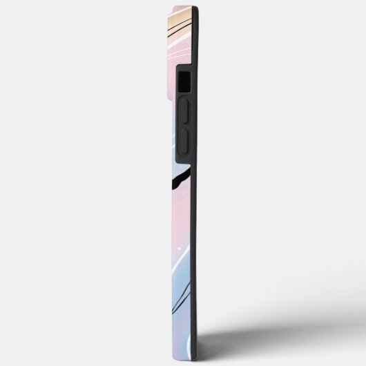 Aangepaste naam marmer Ombre Case-Mate iPhone Case (Achterkant / Links)