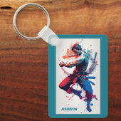 Aangepaste naam Martial Arts Sleutelhanger (Voorkant)