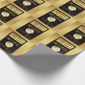 Aangepaste naam Meisje die houdt van k-pop fandom  Cadeaupapier (Hoek)