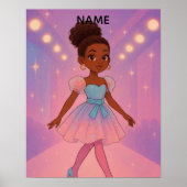 Aangepaste naam meisje poster (Voorkant)