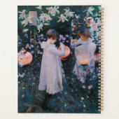 Aangepaste Naam Meisjes Kunst Gouden Monogram 202 Planner (Achterkant)