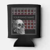 Aangepaste naam: Merch Rock & Roll Metal Skull Blikjeskoeler (Achterkant)
