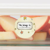 Aangepaste naam met Doodle-sterren Labels (Aangebracht)