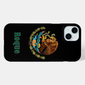 Aangepaste naam Mexicaanse Adelaar Case-Mate iPhone Case (Achterkant (horizontaal))