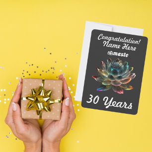 Aangepaste naam/mijlpaal NAmaste Narcotica Anoniem Feestdagenkaart