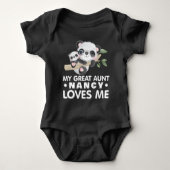 Aangepaste naam Mijn grote tante houdt van me scha Romper (Voorkant)