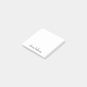 Aangepaste naam minimalistische bureaublad memo st post-it® notes (Schuin)