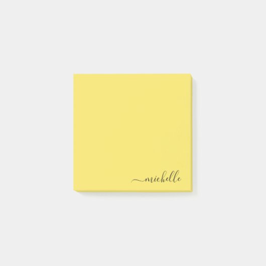 Aangepaste naam Minimalistische gepersonaliseerde  Post-it® Notes (Voorkant)
