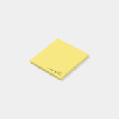 Aangepaste naam Minimalistische gepersonaliseerde  Post-it® Notes (Schuin)
