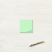 Aangepaste naam Minimalistische gepersonaliseerde  Post-it® Notes (Op bureau)