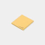 Aangepaste naam Minimalistische gepersonaliseerde Post-it® Notes (Schuin)