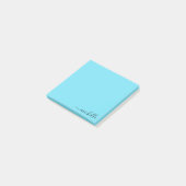 Aangepaste naam Minimalistische gepersonaliseerde Post-it® Notes (Schuin)