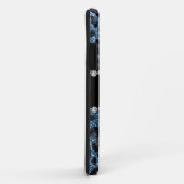 Aangepaste naam mistblauw glitter leopard print Case-Mate iPhone case (Achterkant/rechts)