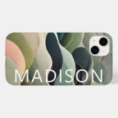 Aangepaste naam modern Abstract avy Pattern Case-Mate iPhone Case (Achterkant (horizontaal))