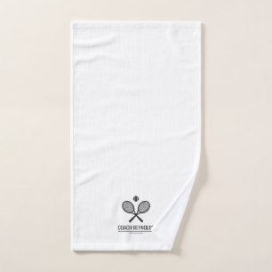 Aangepaste naam Modern Gekruist Racket Tennis Handdoek