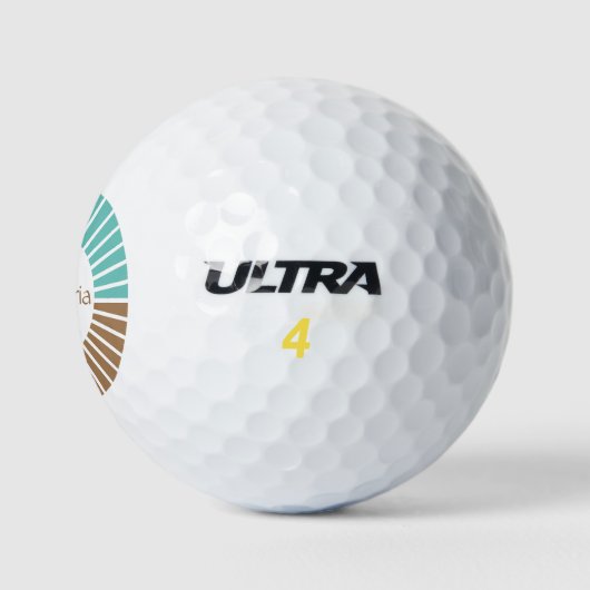 Aangepaste naam Modern Golfballen (Logo)