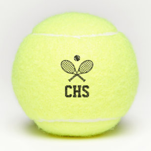 Aangepaste naam Modern Monogram Initialen Tennisballen