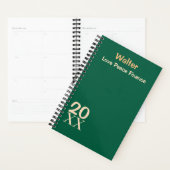Aangepaste Naam Modern Monogram Minimaal Dagelijks Planner (Display)