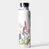 Aangepaste naam Modern Wedding Field Flowers White Waterfles (Rechts)