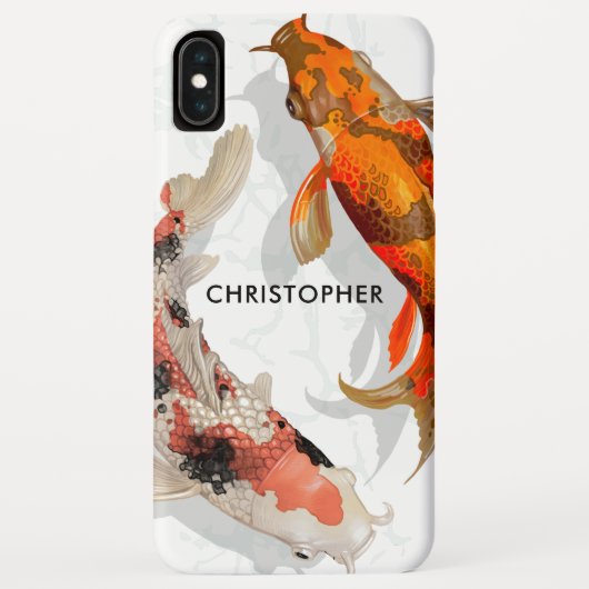 Aangepaste naam | Moderne Japanse Koi Fish Case-Mate iPhone Case (Achterkant)