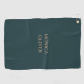 Aangepaste naam moderne professionele minimalistis golfhanddoek (Horizontaal)