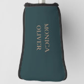 Aangepaste naam moderne professionele minimalistis golfheadcover (Draai 90)